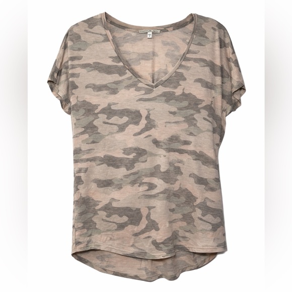 Express Tops - Express One Eleven V-Neck Camo Print Women's Tee